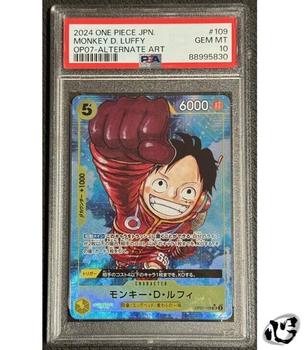 PSA 10 Luffy SR OP07-109 Parallel 500 Years in Future ONE PSA 10 Luffy SR OP07-109 Parallel 500 Years in Future ONE