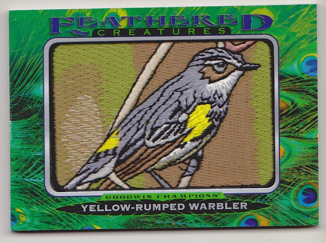 2021 Goodwin Champions Yellow-Rumped Warbler Patch Feathered