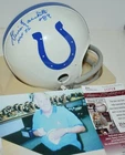 GINO MARCHETTI AUTOGRAPHED ORIGINAL 2 BAR MINI HELMET BALTIMORE COLTS HOF 72 JSA
