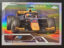 ZANE MALONEY #126 2023 Topps Chrome F1 Formula 1 F2 REFRACTOR RODIN CARLIN