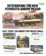RST16 PICTURE/ADVERT 13X11 THE PLYMOUTH ARROW PICKUP TRUCKK