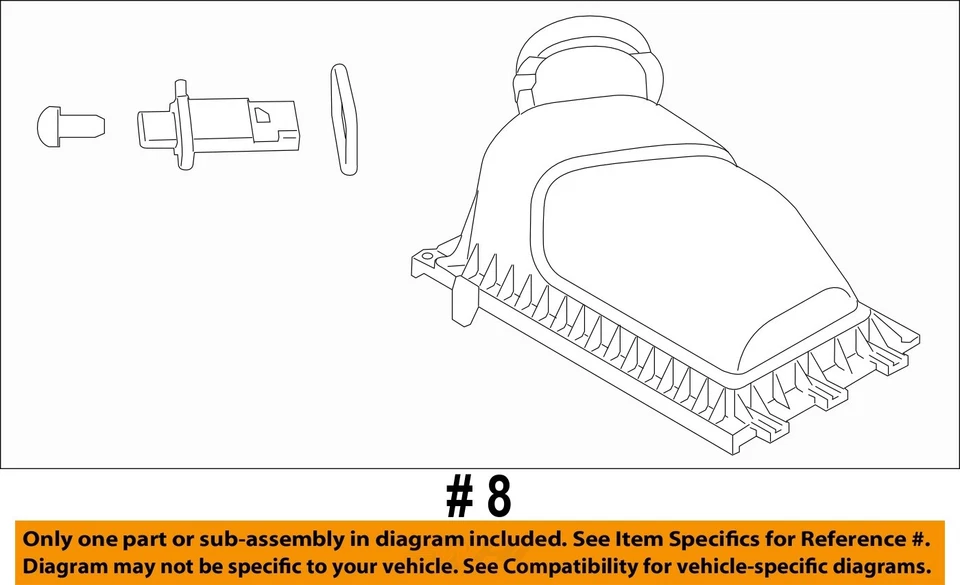 Conjunto de filtro de aire usado se adapta a: Ford Taurus 2012 3,5 L sin turbo grado A Foto 4 de 4