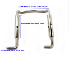 10pcs High qulaity Violin Chinrest Clamp Bracket Screw 3/4-4/4