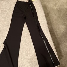 Asos club L black high waist flare leg pant sz. 2