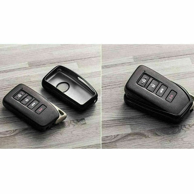 Black TPU Remote Key Cover Protection FOB For Lexus IS300 LS570 RX350