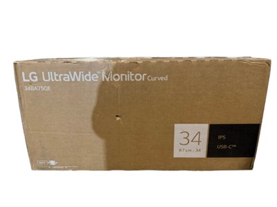 LG UltraGear 34BA75QE-B (34'') QHD UltraWide Curved Monitor HDR10 60Hz 5ms IPS
