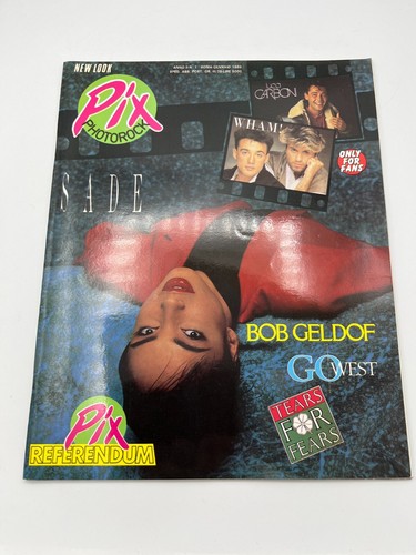 PIX #1 1986 SADE-Wham!-Luca Carboni-Bob Geldof-Magazin-Magazin