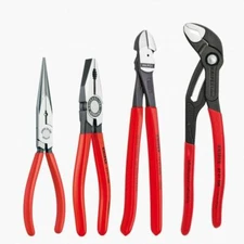 KNIPEX Tools 9K008094US Combination Cutter + Needle Nose Pliers - Set of 4