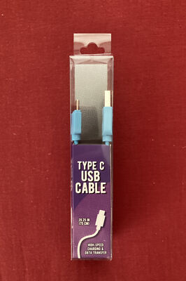Blue Type C USB High-Speed Charging & Data Sync Cable (29.25 Inches)