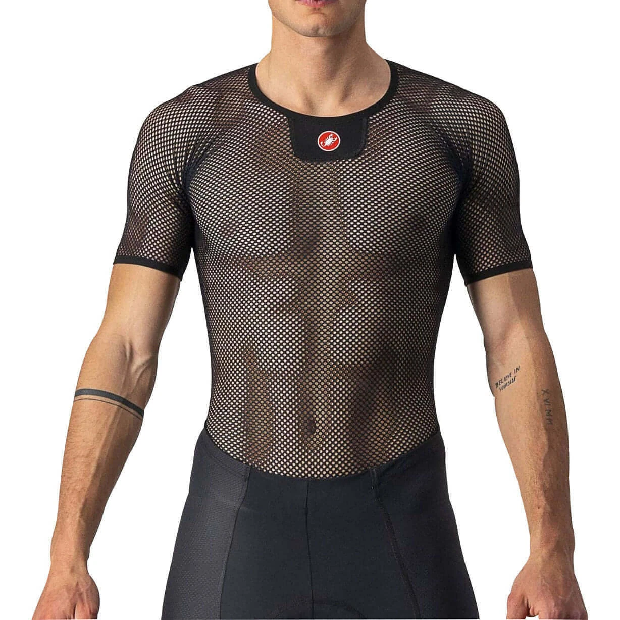 Castelli Core Mesh 3 Mens Cycling Base Layer Black Short Sleeve Top Jersey
