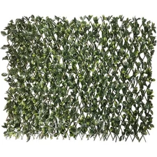 48 in. H x 15 in. W Privacy Stretchable Plastic Garden Fence Single Sided Artifi