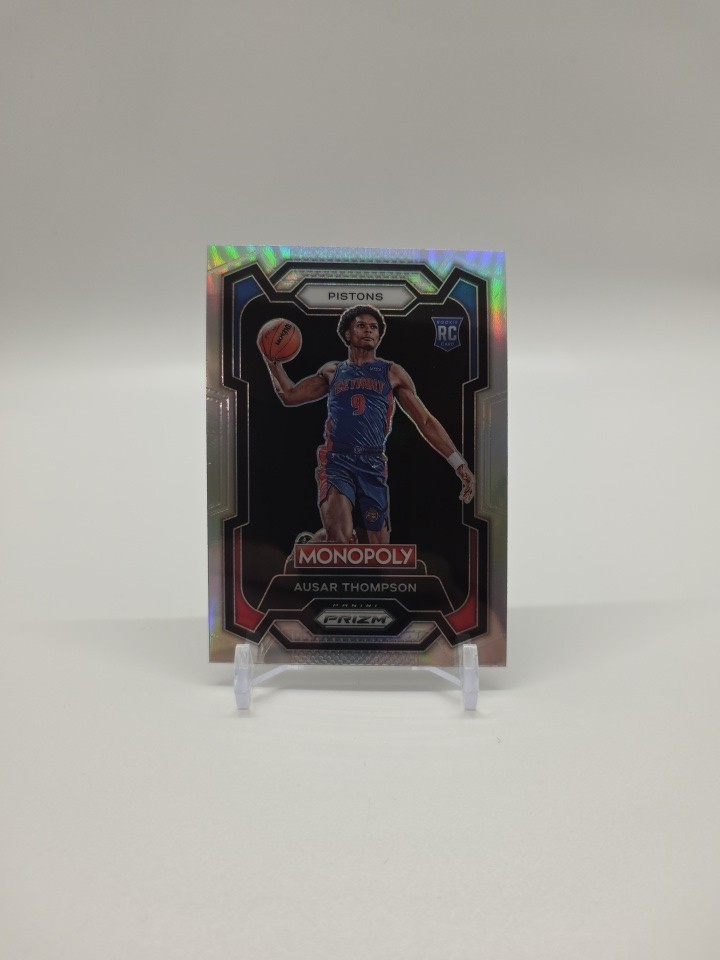 2023-24 Panini Prizm Monopoly Ausar Thompson Silver Prizm Rookie RC Pistons SP
