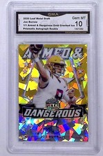 2020 Leaf Metal Draft Gold Joe Burrow RC Rookie AUTO 1/1 GMA 10 GEM MINT Bengals