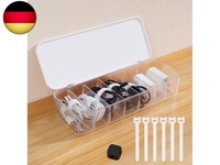 Kabel Organizer Box Mit 7 Kabelbindern Und 6 Magnetischen Kabelhaltern,