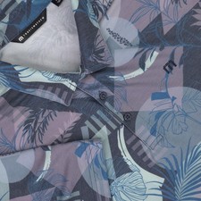 Travis Mathew Polo Shirt Mens 2XL Tropical Floral Golf Performance Stretch