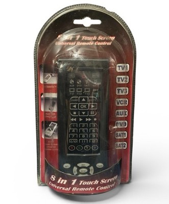 8 In 1 Touch Screen Universal Remote Control New Sealed Vintage Electronics