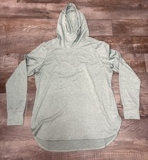 Reebok Fired Up Marled Lightweight Hoodie Green Women s XXLarge 2XL Athleisure