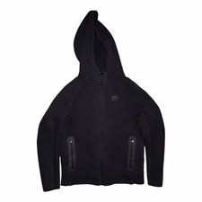 Nike Tech Fleece Hoodie Boys Large Full Zip Black Sportswear Streetwear Everyday