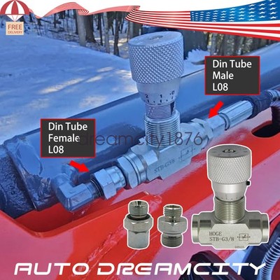 STB-G3/8 For Mini Excavator AGT - 3/8'' L08 Hydraulic Flow Control Valve USA