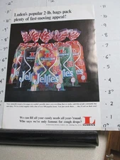 magazine ad 1960s LUDEN'S jelly candy 2 lb bag Jellies Reading PA salesman