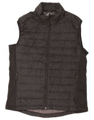 Jack Wolfskin Mens Padded Gilet UK 34 XS Black Polyester GQ04