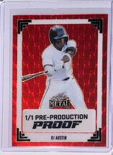 2024 Leaf Metal 1991 RJ Austin Super Prismatic Gold Red Proof 1/1