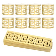 Goldene Serviettenhalter 50er Set, Papierserviettenring, Geometrisch