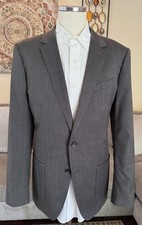 Bonobos Mens Gray Wool Cotton 2 Btn 2 Vent Slim Fit Blazer Sz 42 R MINT 