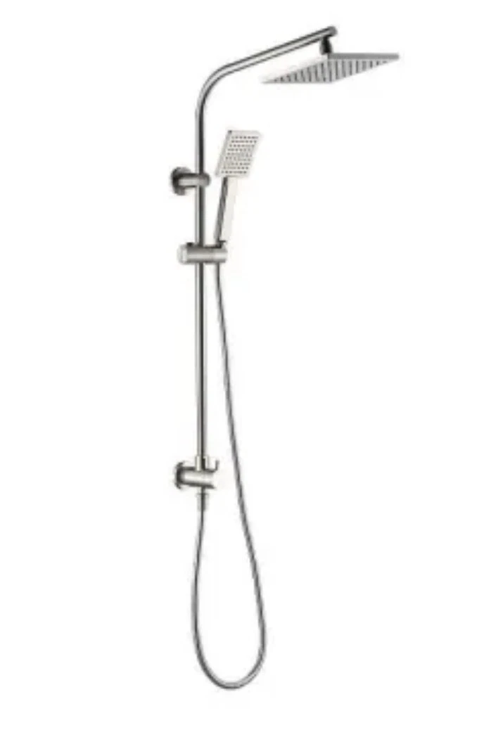 Seasons 8” 1.8 GPM Rain shower With Handheld Shower head Brushed Nickel