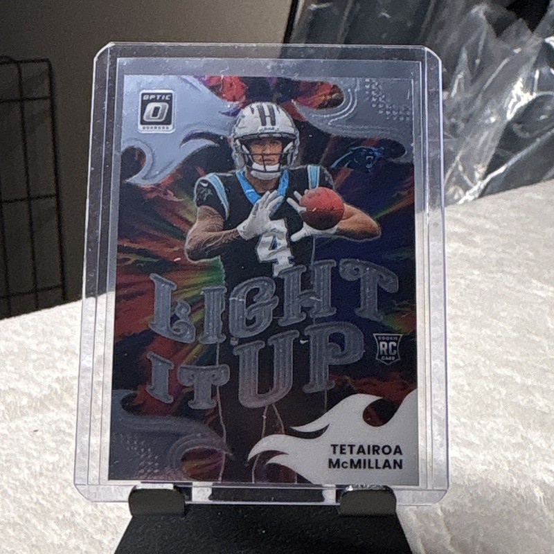Panini 2025 Donruss Optic Tetairoa McMillan Panthers Light It Up RC #9