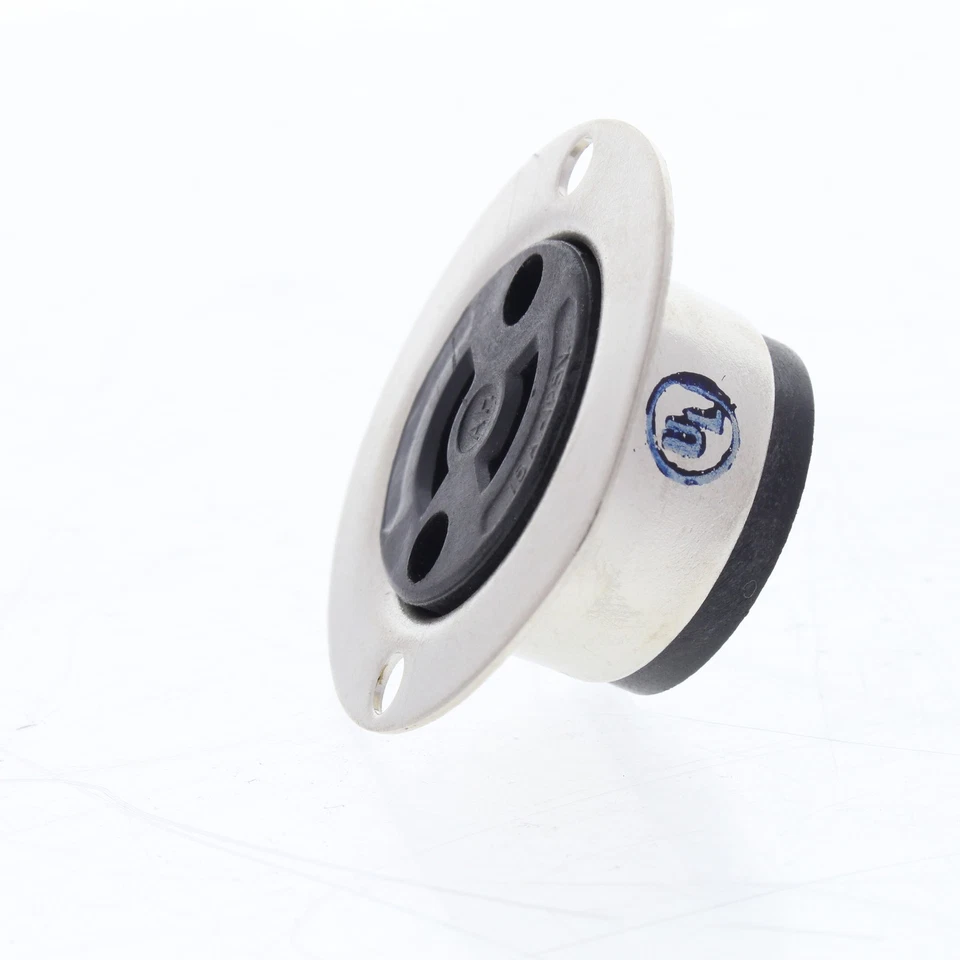 Arrow Hart Armored Midget Locking Flanged Outlet Nema ML-1R 15A 125V 7468 - Image 3 of 4