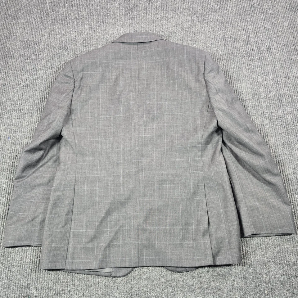 Traje Jos A Bank Signature Para Hombres 44R 38 Cintura Gris Ventana Lana Ajuste A Medida Foto 3 de 4