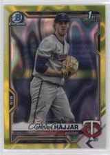 2021 Bowman Draft Chrome Yellow Lava Refractor 71/75 Steven Hajjar #BDC-161 02l6
