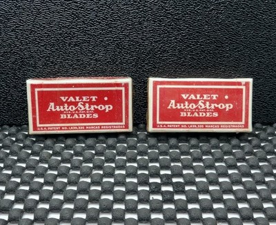 Vintage Valet AutoStrop 2 packs of 5 Razor Blades Single Edge NOS Factory Sealed