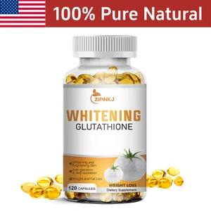 Gélules blanchissantes 500MG Blanchiment naturel de la peau anti-âge 120 Capsules