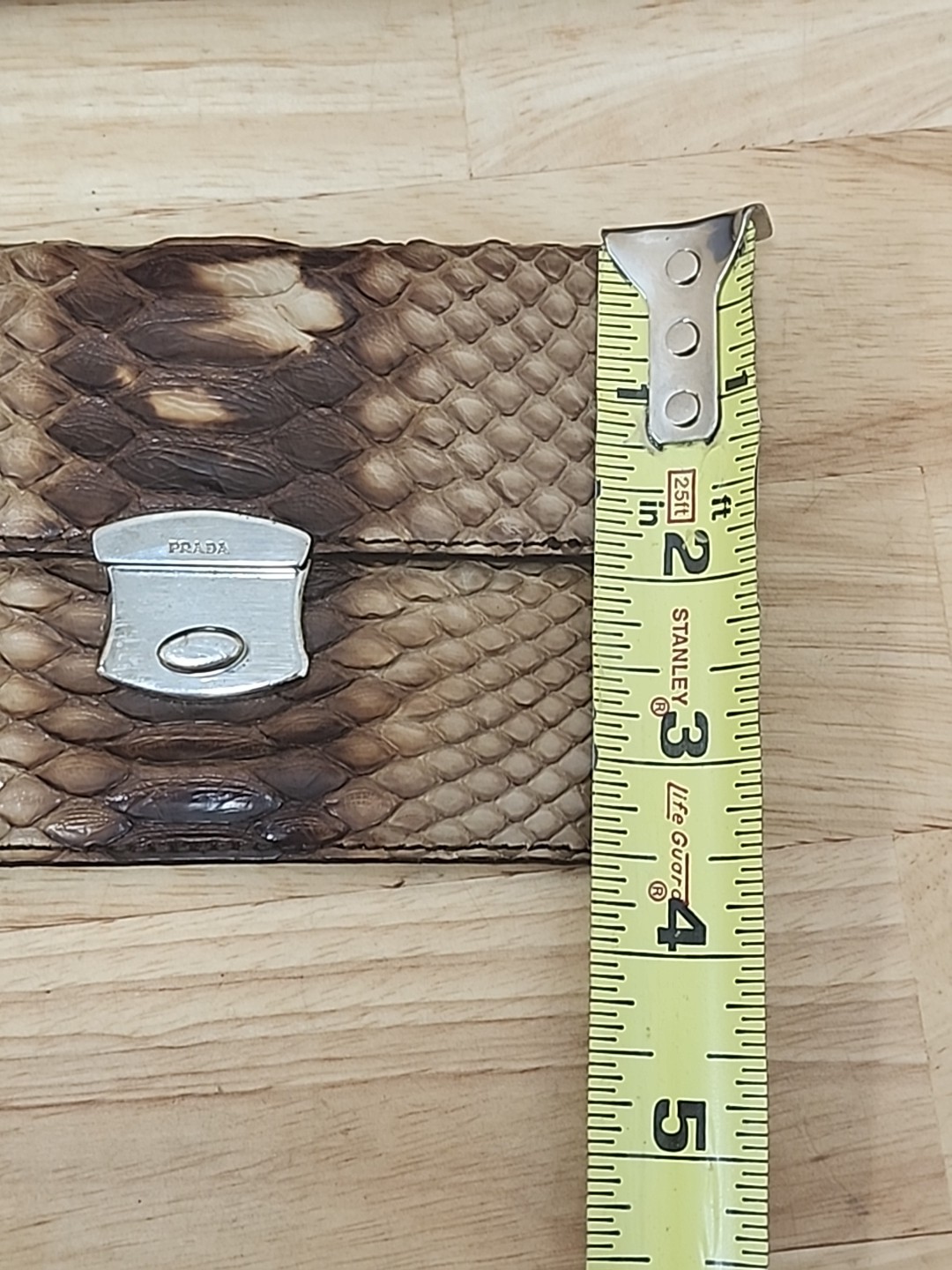 Prada Python Leather Wallet Coin Holder Rare - image 16