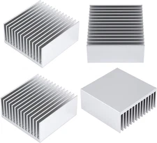 4-Pack 50Mm Aluminum Heatsinks, 50X50X20Mm Heat Sink Kit for GPU CPU LED Chipset