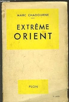 ERDETURM. EXTRï¿1/2ME ORIENT [Flexibound] CHADOURNE MARC