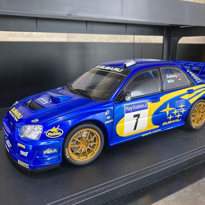 #ad Subaru Impreza WRC 1 18 AUTOart Mini Car Used Damaged Box $261.36