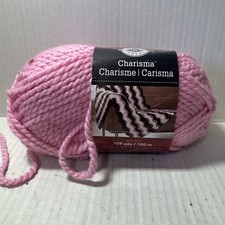 CHARISMA Yarn Bulky Acrylic Think Pink 3.5oz 109 Yards New