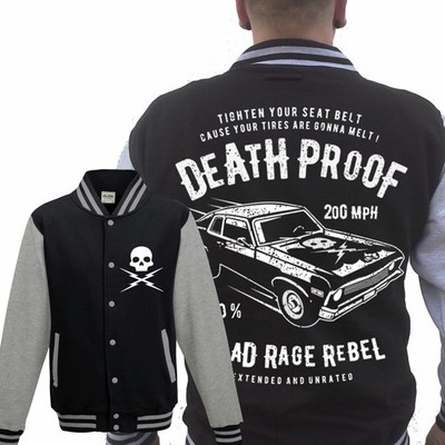 Stuntman Mike's Driving School 2 Collegejacke GRAU Death Proof Grindhouse