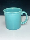 Fiesta TURQUOISE Ringed D Handle Coffee Mug HLC USA Ceramic 12 oz Cup