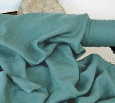 100 Organic Cotton Fabric By The Yard Turquoise Blue Sewing Material Soft 58" W