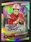 2025 Panini Prizm Silver #255 Brock Purdy Auto 49ers