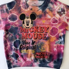 Disney Mickey Mouse Tie Dye Sweatshirt 3XL True Original Graphic