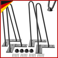 Tischbeine Metall Schwarz 40 Cm Haarnadel MöBelfüßE 4 StüCk FüR Diy MöBel