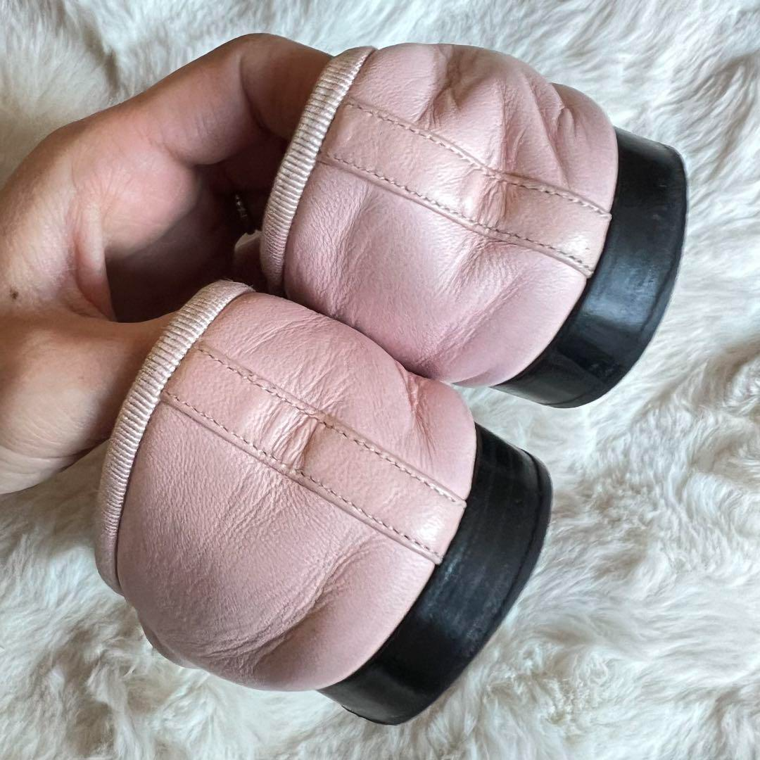 靴 CHANEL Coco Mark Ballerina Gun llic CHANEL Ballerines Ballet Flats Black Coco Mark Women's Shoes