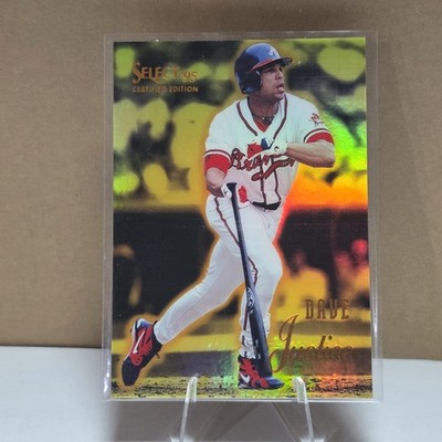 1995 Select Certified Edition - David Justice #64 Mirror Gold