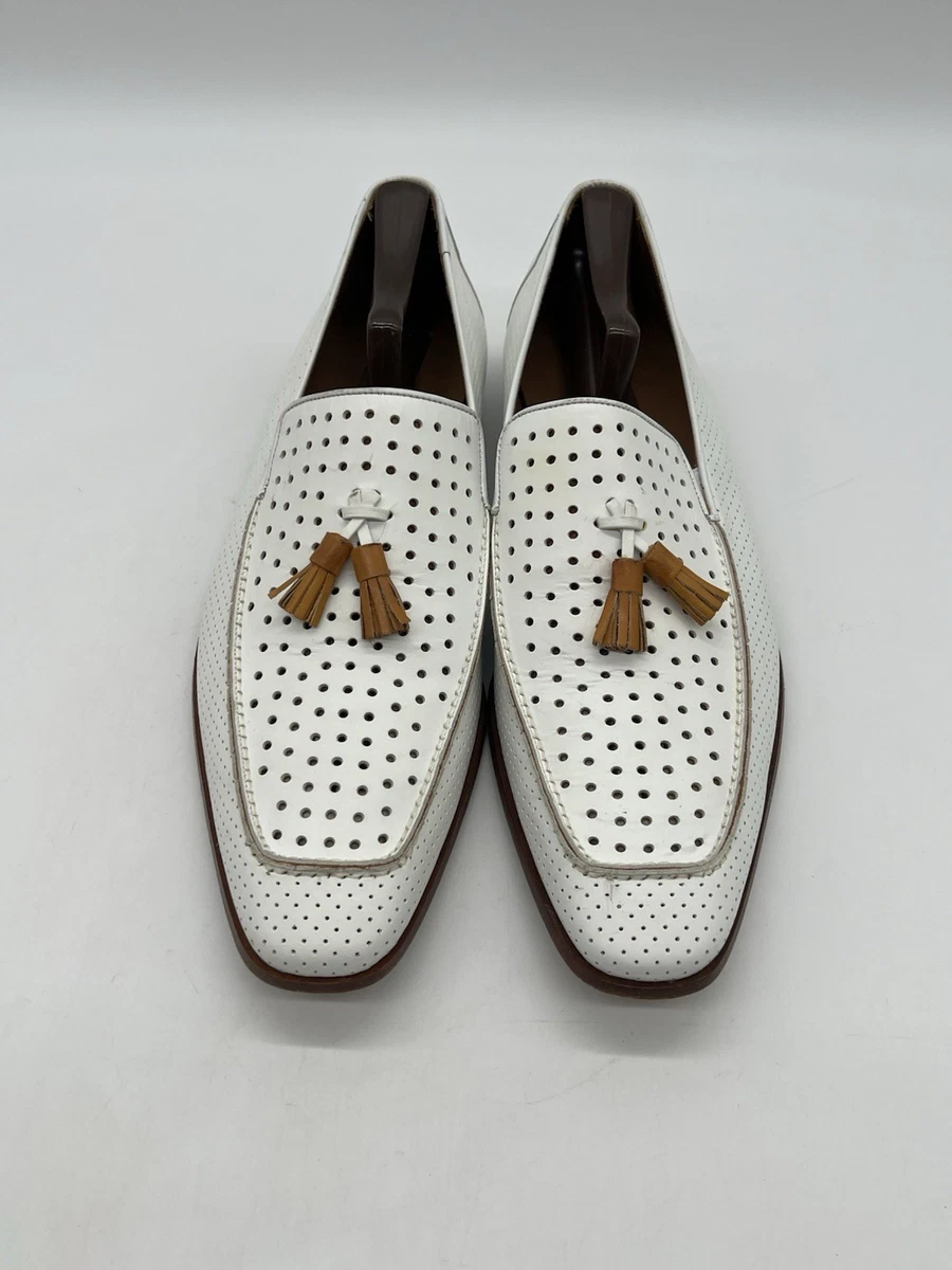 NEW MEZLAN men\'s javea tassel loafer in white Mezlan Tassel Loafers | MensDesignerShoe.com main image 2