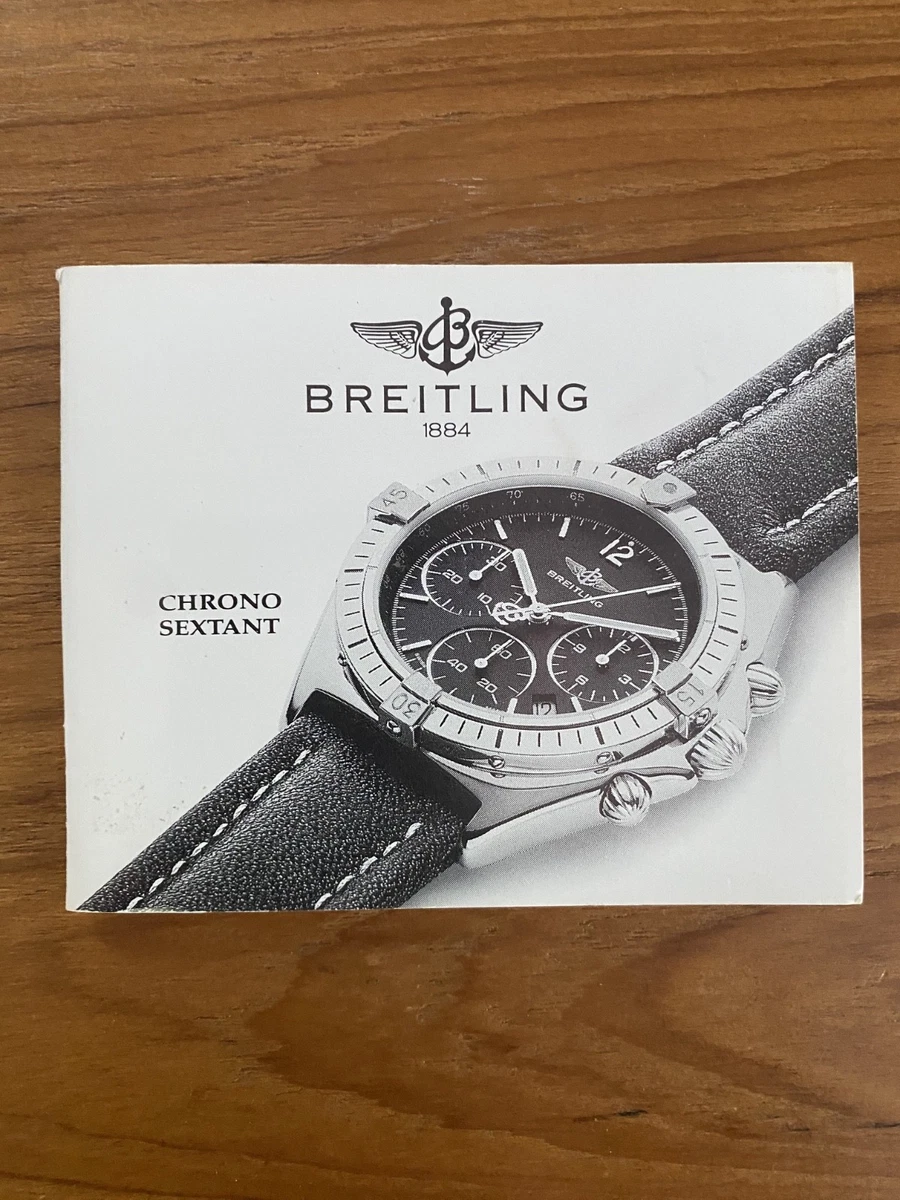 Breitling Booklet instrucciones descripción - Chrono Sextant